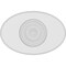 Ekena Millwork Standard Dalton Bullseye Rosette With Rounded Edge, 8"W x 5 1/4"H x 3/4"P ROSP080X053X075DAL04 - alternate 4